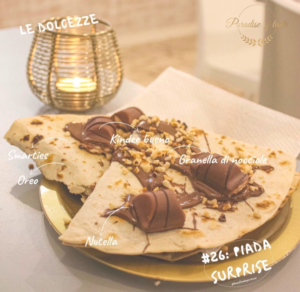 Piada Dolce Surprise con Nutella